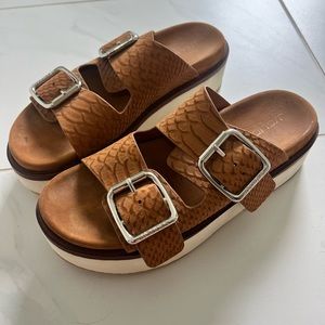 J SLIDES Bowie Leather Sandal size 7
